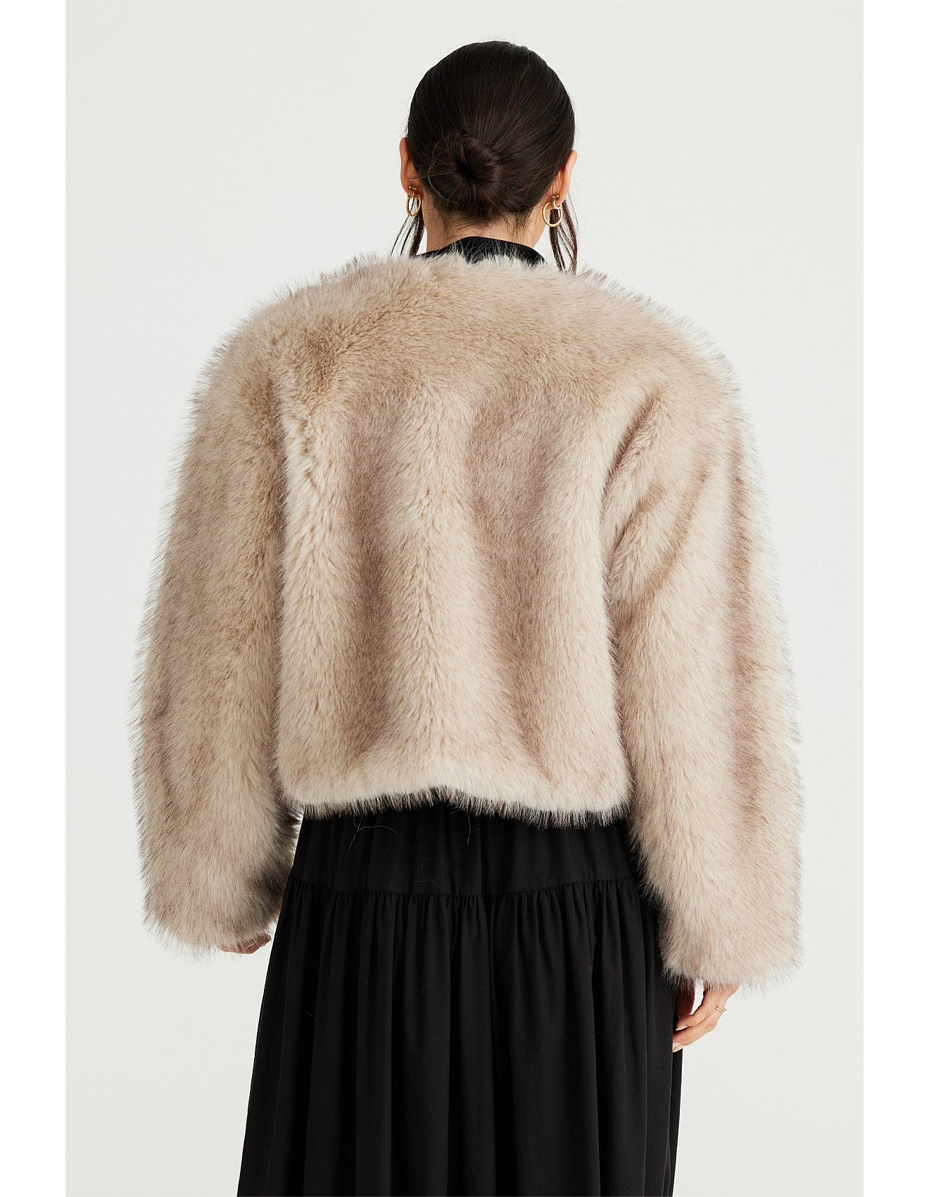 Gigi Cropped Fur Jacket