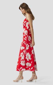 Flamenco Slip Dress - Red