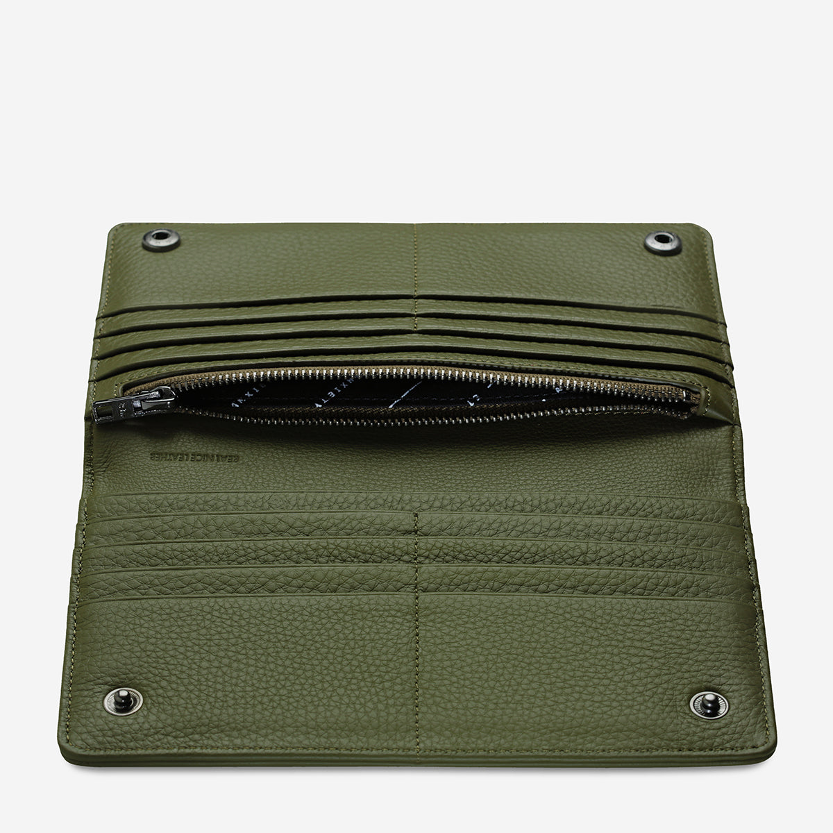 Living Proof Leather Wallet - Khaki