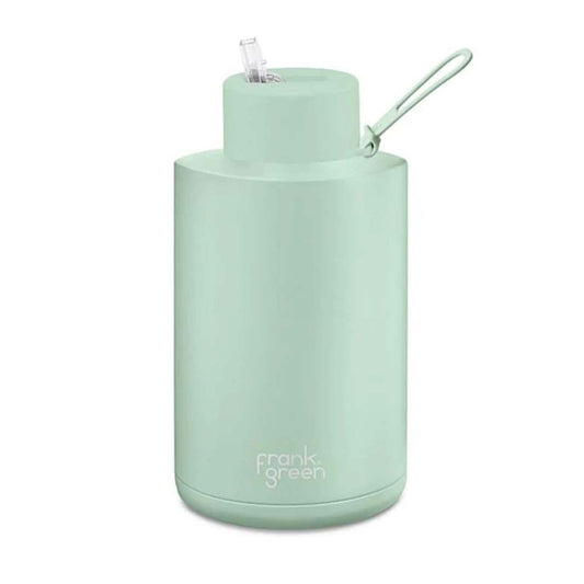 68 oz Stainless Steel Ceramic Reusable Bottle With Straw Lid- Mint