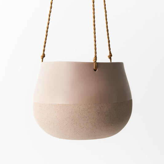 Iosetta Hanging Pot - Large - Almond
