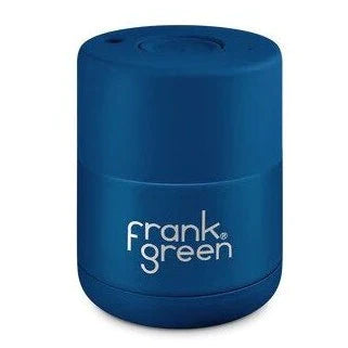 6oz Stainless Steel Ceramic Reusable Cup With Push Button Lid - Deep Ocean