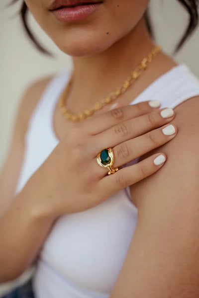 Amalie Luxe Ring - Green