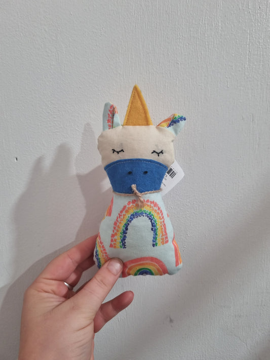 Handmade Mini Animals - Rainbow Unicorn