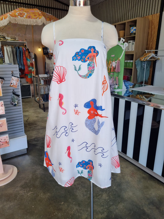 Mermaid Slip Mini Dress