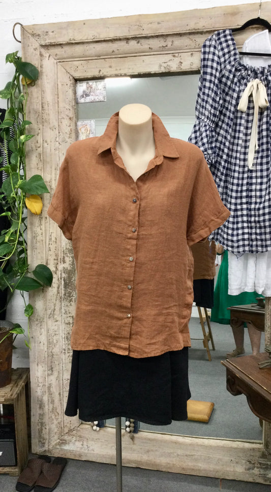 Essential Shirt- Rust