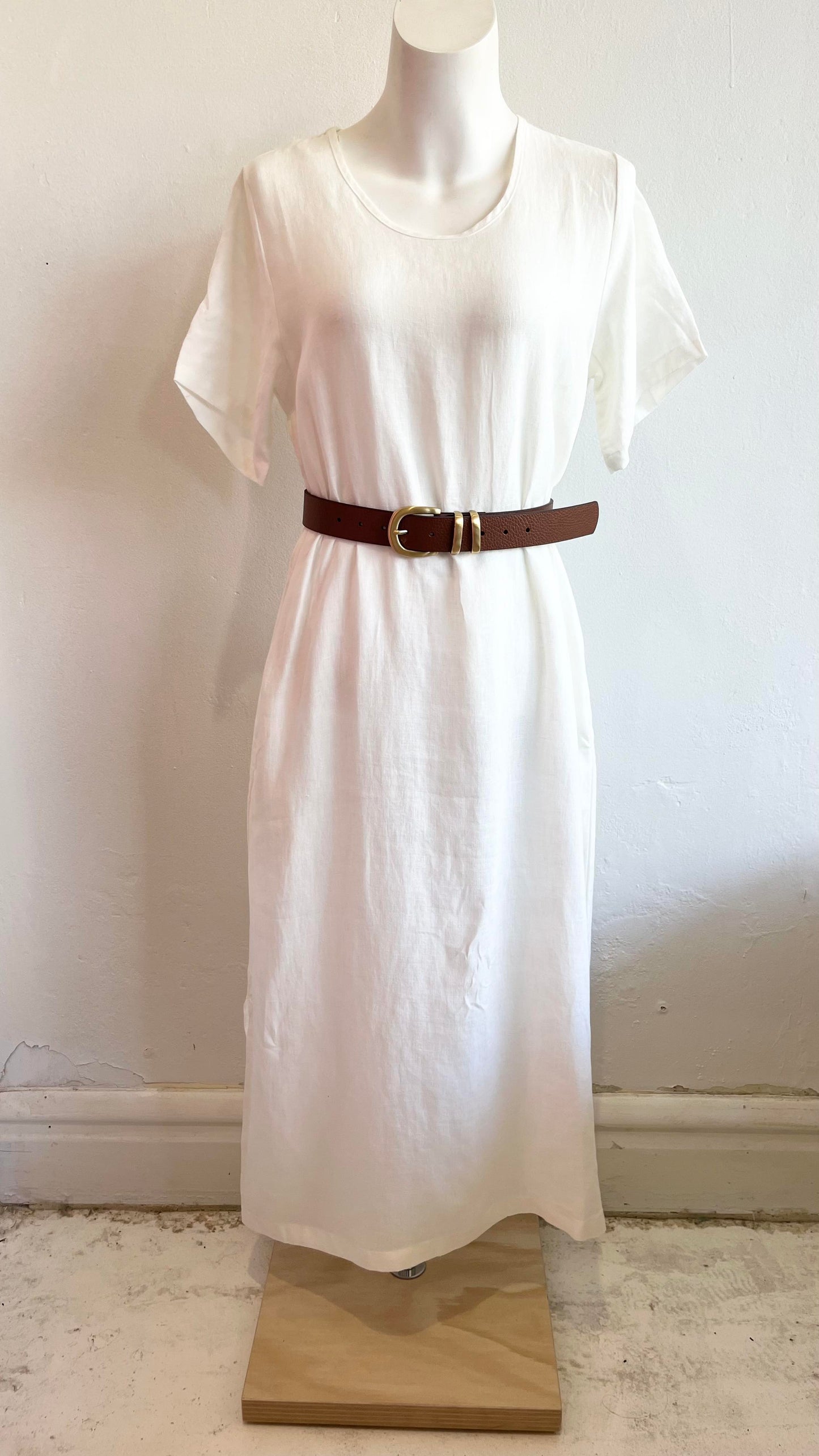 Bronte Tee Dress - White
