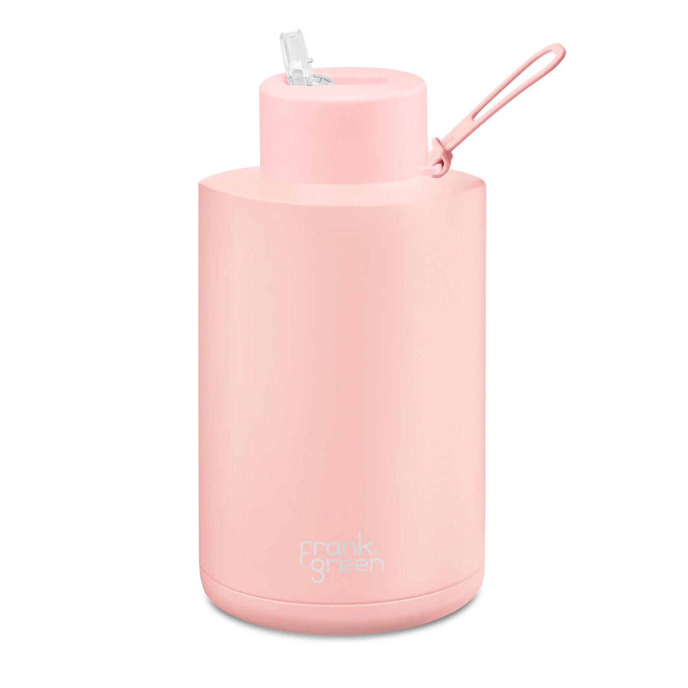 68 oz Stainless Steel Ceramic Reusable Bottle With Straw Lid- Blushed