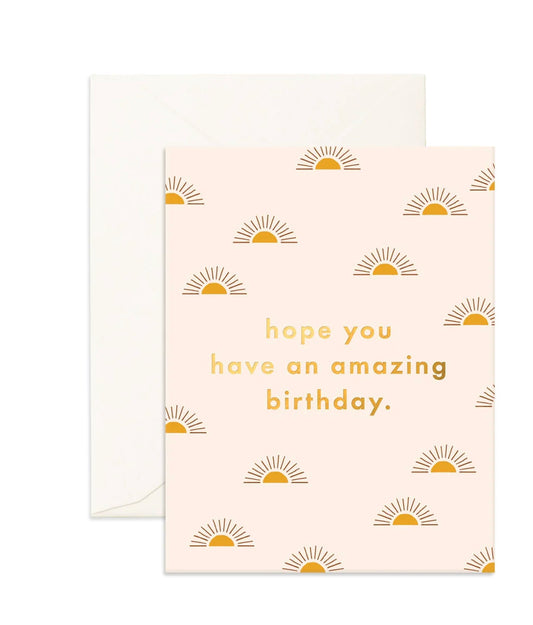 Amazing Birthday Suns Card