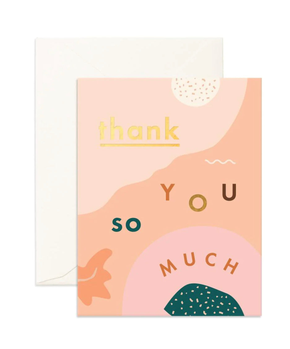 Thank You So Much Abstract Card