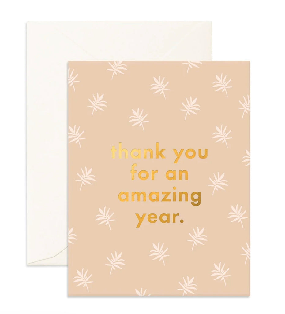 Thank You Amazing Year Card