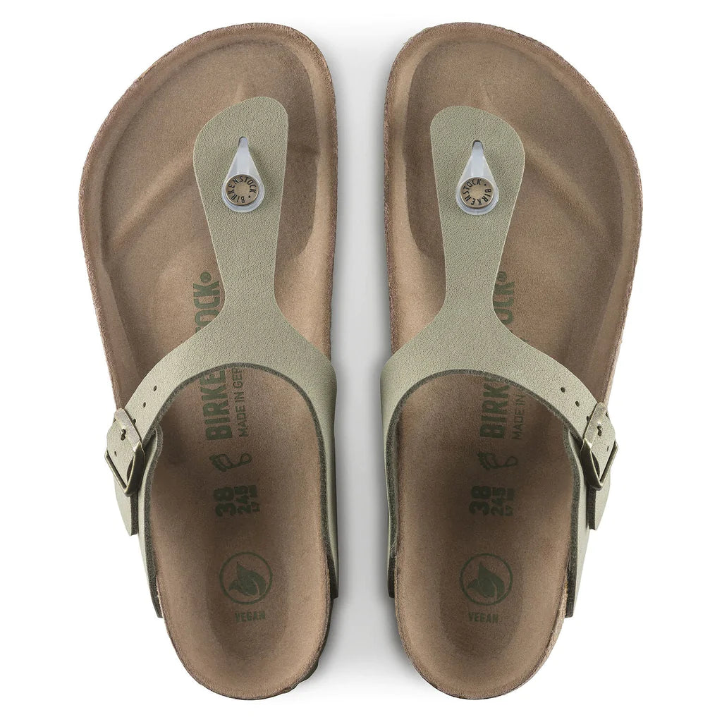Gizeh BirkiBuc/Microfibre Earthy Faded Khaki Vegan Sandals