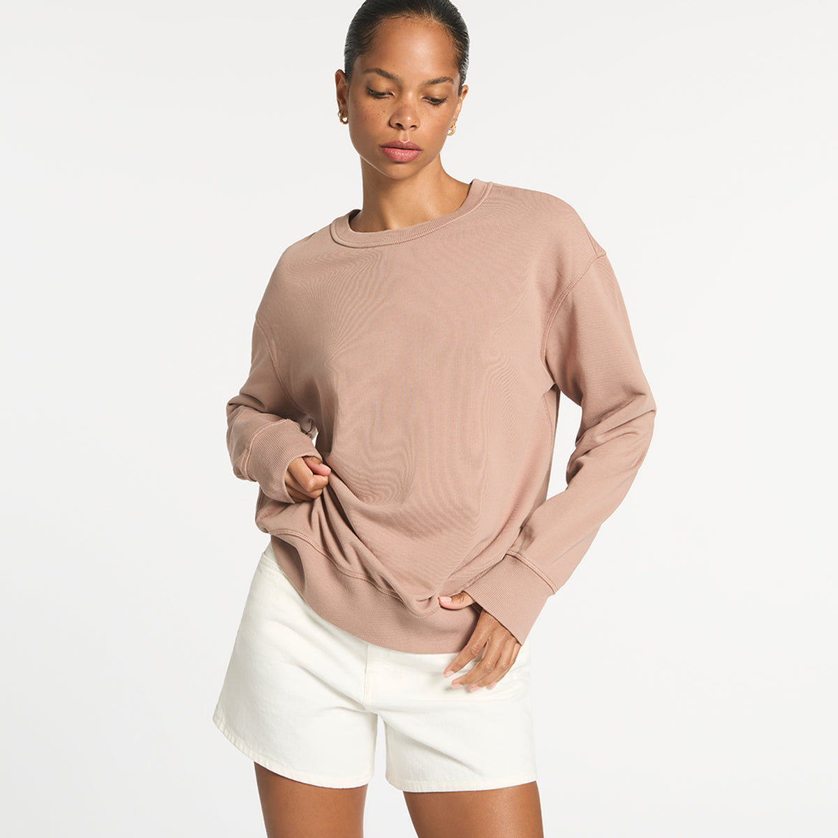 Could Be Nice Classic Crew - Dusty Rose